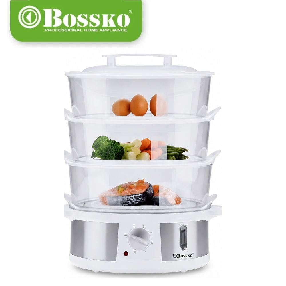 Olla Arrocera Bossko BK-3210RC 1.8 Litros con Vaporizador Negro